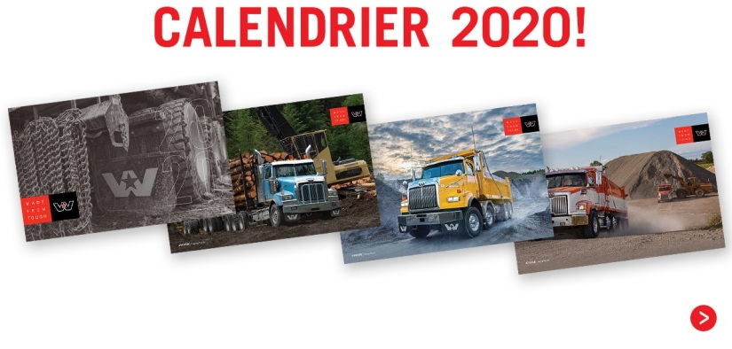 Calendrier 2020 Western Star